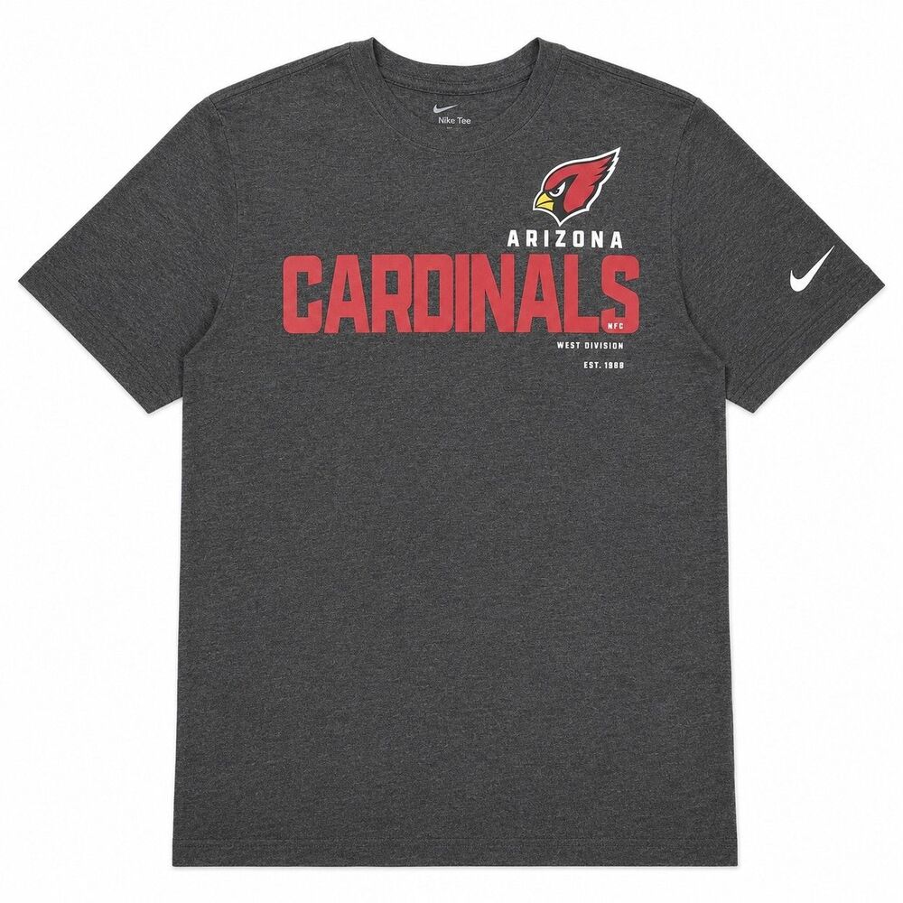 Mens Nike Arizona Cardinals Short Sleeve T Shirt Large Gray